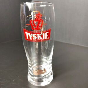 Single Tyskie Grand Prix Beer Glass Poland 12 oz .3L Replacement Piece